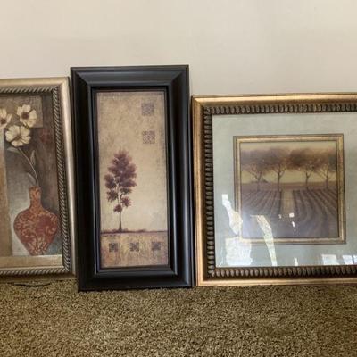 Lot 115 | Ready To Hang Nature Inspired Framed Wall Art
