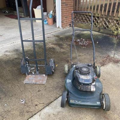 Lot 132 | Craftsman Lawn Mower & Dolly
