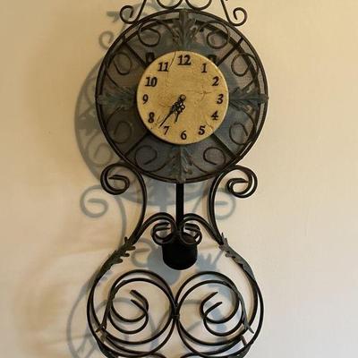 Lot 26 | Scroll Style Metal Clock
