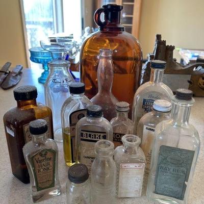 Lot 97 | Antique Medicine, Hair Tonic, Ointment Bottles
