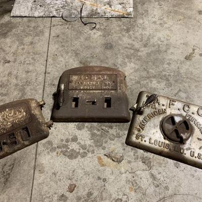 Lot 222 | Antique Iron Salvage Furnace Doors
