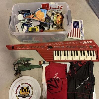 Lot 144 | Yamaha Keytar, Dodge Bandana Other Memorabilia
