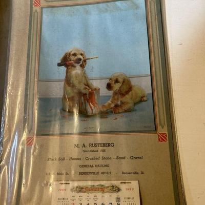 Lot 157 | Vintage 1955 Business Calendar
