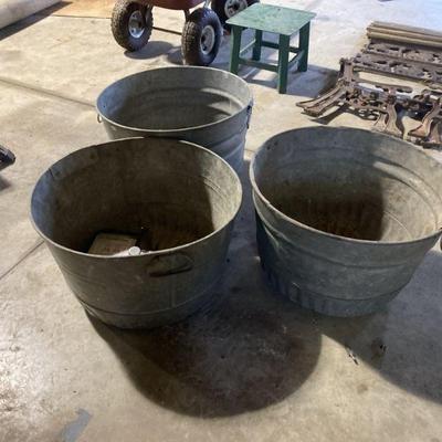 Lot 251 | 3 Galvanized Pals
