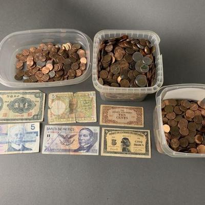 Lot 70 | Huge Coin (Mostly Penny) & Paper Money Lot
