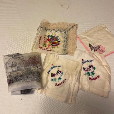 Vtg 100% silk hanker chief