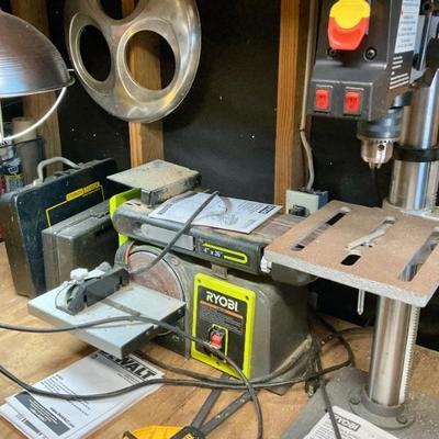 Sander, drill press
