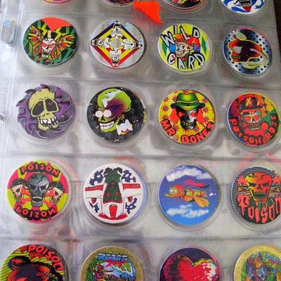 Notebook with Vintage Pogs