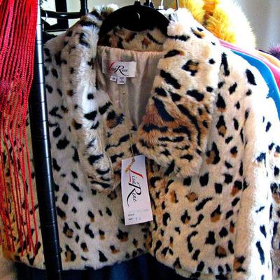 Faux Fur Leopard with Tags