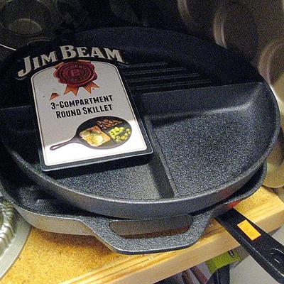 New Jim Beam Cast Iron Skillets