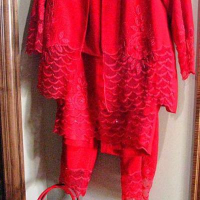 Designer 3 pc Suit Jacket, Skirt and Pants