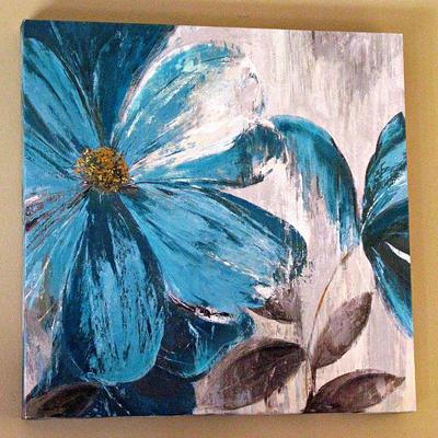 Abstract Flower Wall Art