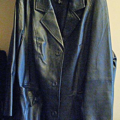 Leather Coat Mid-Length