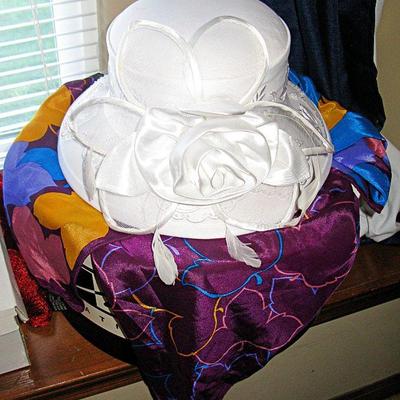 Ben Marc Derby Hat / Silk Scarves