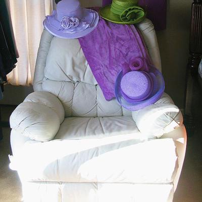 White Leather Recliner