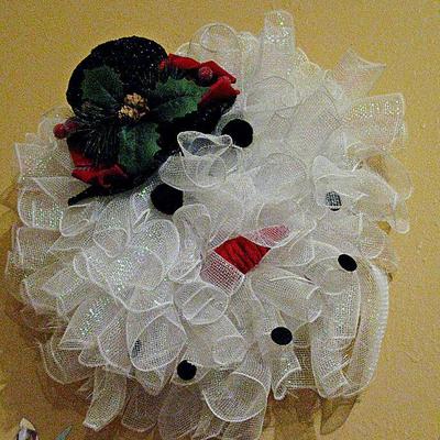 Snowman Wreath