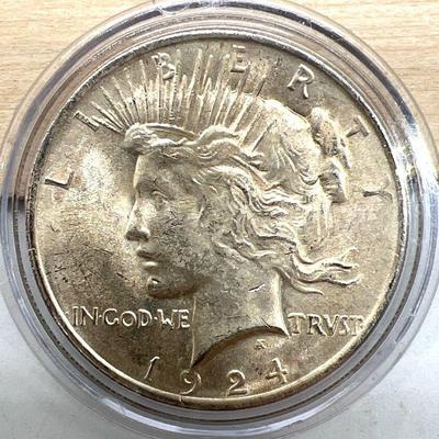 1924 Silver Peace Dollar
