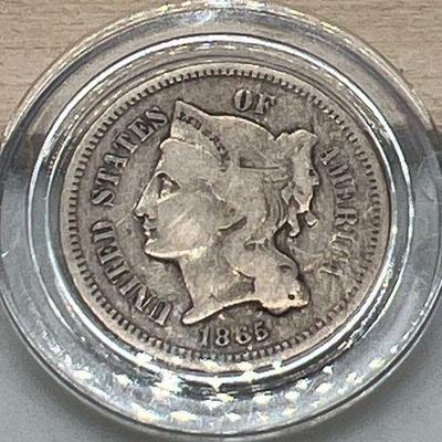 1865 Three Cent Nickel!
