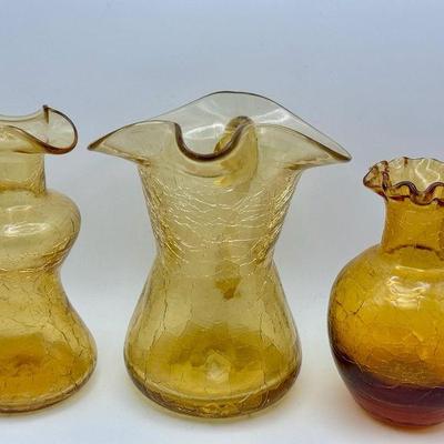 Vintage Crackle Glass