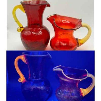 Vintage Crackle Glass