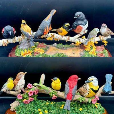 Danbury Mint Autumn Chorus & Summer Harmony Figurines By Bob Guge
