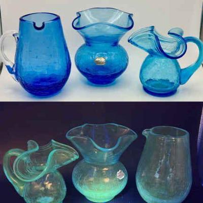 Vintage Crackle Glass