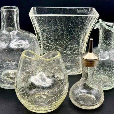 Vintage Crackle Glass