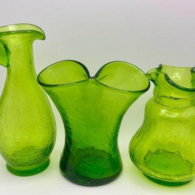 Vintage Crackle Glass