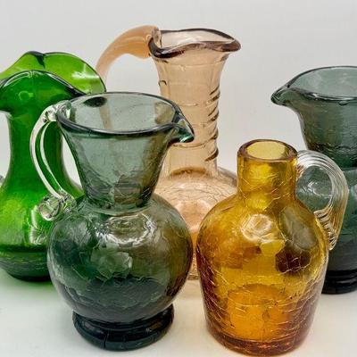 Vintage Crackle Glass