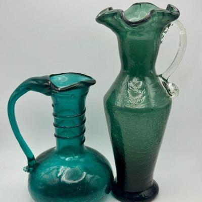 Vintage Crackle Glass