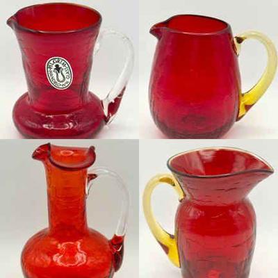 Vintage Crackle Glass