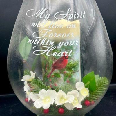 Bradford exchange Bradley Jackson messenger from heaven, always in bloom Candle Holder
