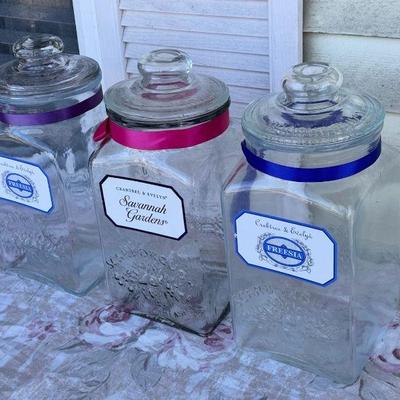 (3) Crabtree & Evelyn Lidded Jars
