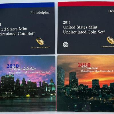 (4) United States Mint Uncirculated Coin Sets

