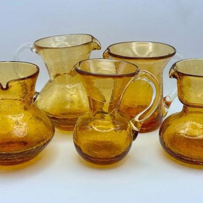 Vintage Crackle Glass