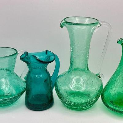 Vintage Crackle Glass