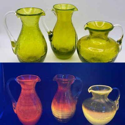 Vintage Crackle Glass