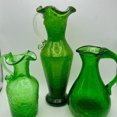 Vintage Crackle Glass