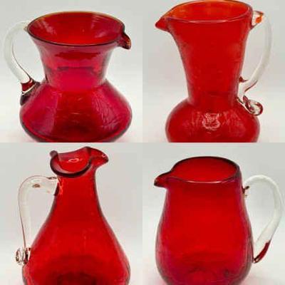 Vintage Crackle Glass