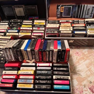 Four Cases Of 8 Track Cassettes
