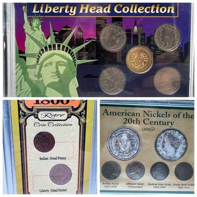 (3) Coin Collections incl. Liberty Head Nickels
