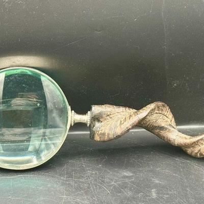 Vintage Goat Horn Magnifying Glass
