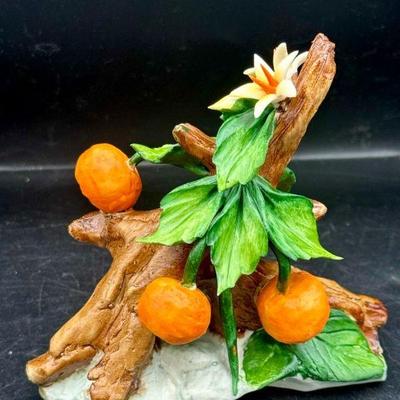 Capodimonte Orange Tree Figurine Made In Italy
