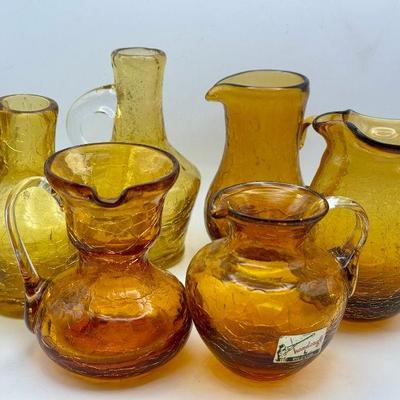 Vintage Crackle Glass