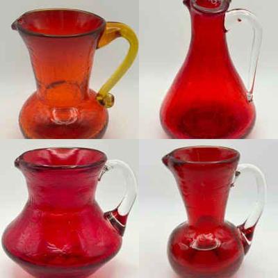 Vintage Crackle Glass