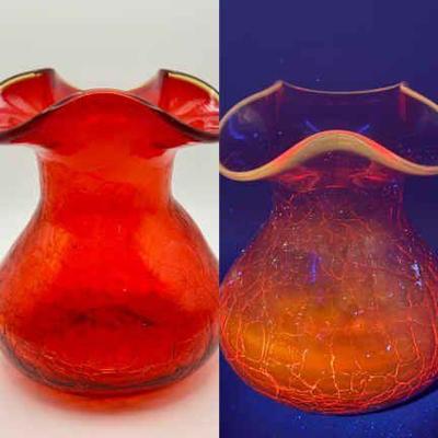 Vintage Crackle Glass