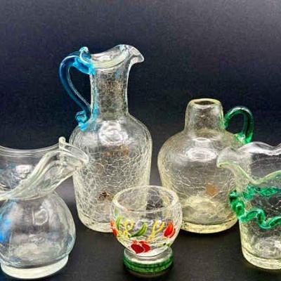 Vintage Crackle Glass
