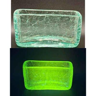 Vintage Crackle Glass