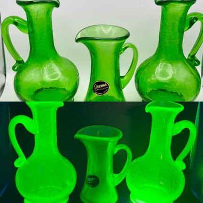 Vintage Crackle Glass