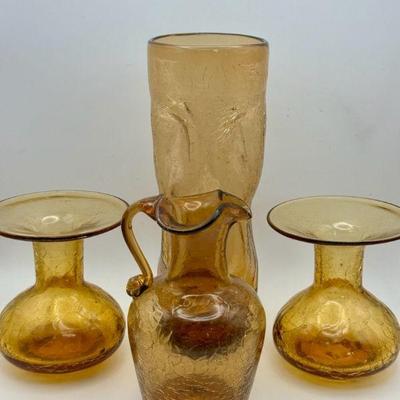 Vintage Crackle Glass